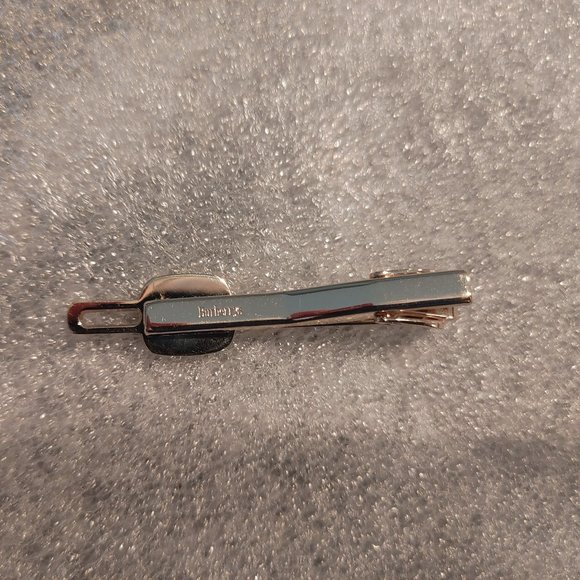 Burberry Tie Clip Gold Plated with Green Logo - Picture 13 of 16